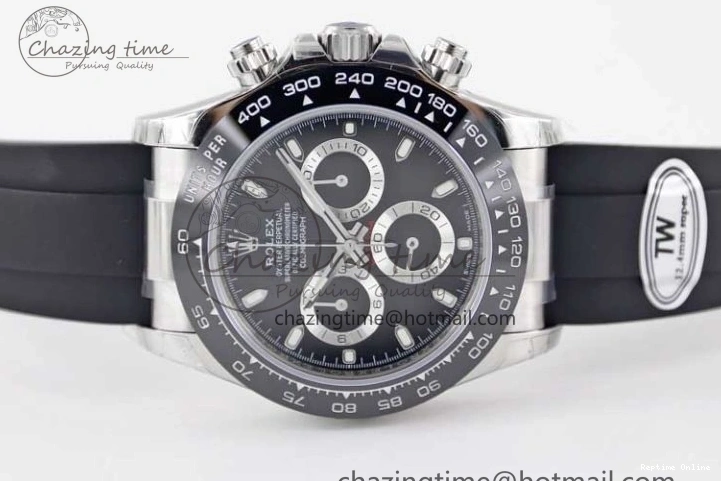 0129 Refined Daytona 116519 SS TWF 1:1 Best Edition 904L Steel Black Dial on Oysterflex Strap A 2409